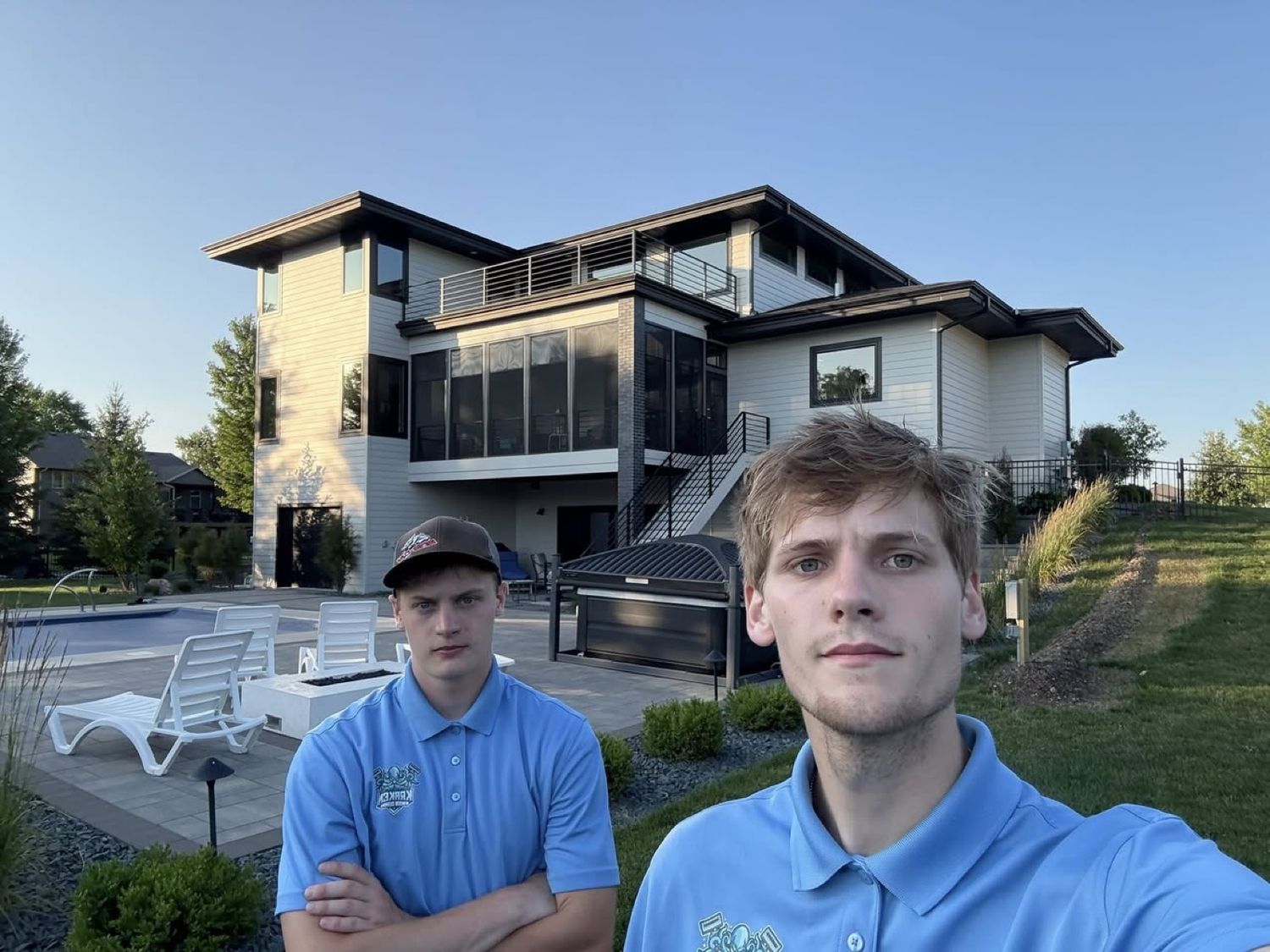 Kraken team at a modern Sioux Falls home